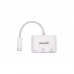 Концентратор Intracom USB3.1 Type-C to HDMI/USB 3.0/PD 60W 4-in-1 White Manhattan (152945)