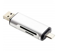 Концентратор XoKo AC-440 Type-C USB 3.0 and MicroUSB/SD Card Reader (XK-AС-440)