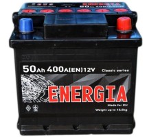Акумулятор автомобільний ENERGIA 50Ah Ев (-/+) (400EN) (22385)