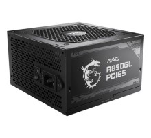 Блок живлення MSI 850W (MAG A850GL PCIE5)