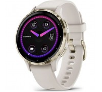 Смарт-годинник Garmin Venu 3S, Ivory + Soft Gold, GPS (010-02785-04)