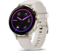 Смарт-годинник Garmin Venu 3S, Ivory + Soft Gold, GPS (010-02785-04)
