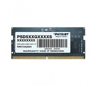 Модуль пам'яті для ноутбука SoDIMM DDR5 8GB 5600 MHz Patriot (PSD58G560041S)