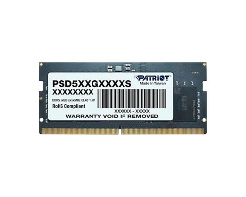 Модуль пам'яті для ноутбука SoDIMM DDR5 8GB 5600 MHz Patriot (PSD58G560041S)