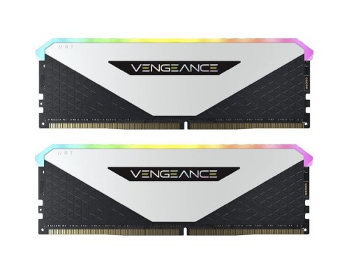 Модуль пам'яті для комп'ютера DDR4 32GB (2x16GB) 3600 MHz Vengeance RGB RT White Corsair (CMN32GX4M2Z3600C18W)