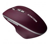 Мишка Canyon MW-21 Wireless Blue LED Burgundy (CNS-CMSW21BR)