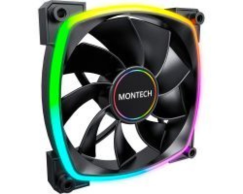Кулер до корпусу MONTECH RX140 PWM BLACK