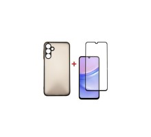 Чохол до мобільного телефона Dengos Kit for OPPO A18 case + glass (Black) (DG-KM-06)