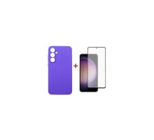 Чохол до мобільного телефона Dengos Kit for Samsung Galaxy S23 FE case + glass (Purple) (DG-KM-12)