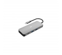 Концентратор Silicon Power USB-C 8-in-1 SR30 Silver Aluminum (SPU3C08DOCSR300G)