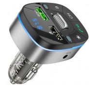 FM модулятор HOCO E71, Black/Silver, Box