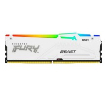 Модуль пам'яті для комп'ютера DDR5 32GB 6000 MHz Beast White RGB EXPO Kingston Fury (ex.HyperX) (KF560C30BWEA-32)