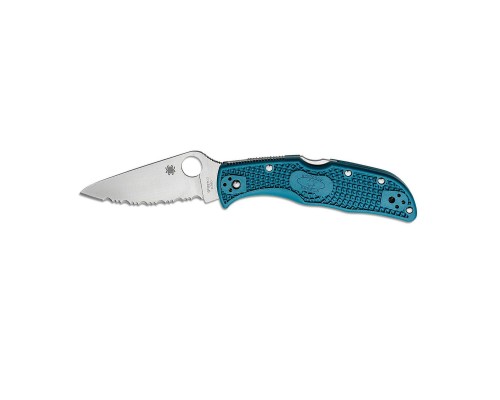 Ніж Spyderco Endela K390 Serrated Blue (C243FSK390)