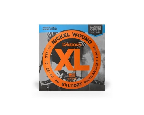 Струни для гітари D'Addario XL Nickel Wound Regular Light Balanced Tension (10-46) (EXL110BT)