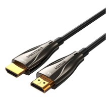 Кабель мультимедійний HDMI M to HDMI M 30.0m V2.0 Optical 4K 60Hz 18Gbps Dolby 7.1 PVC black Vention (ALABT)