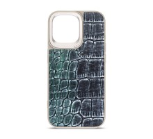 Чохол до мобільного телефона Harder Glamorous Croco Apple iPhone 14 Pro Max Grey Green (ARM76773)