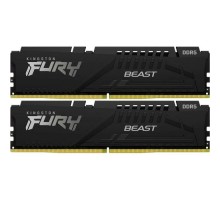 Модуль пам'яті для комп'ютера DDR5 32GB (2x16GB) 6000 MHz Fury Beast Black Kingston Fury (ex.HyperX) (KF560C36BBE2K2-32)