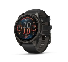 Смарт-годинник Garmin fenix 8 47mm, AMOLED, Saph, CrbnGryTi/Blk, Blk/PebbleGryBnd, GPS (010-02904-21)