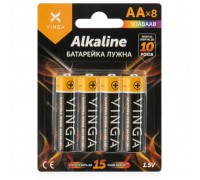 Батарейка AA LR6 Alkaline 8pcs Blister Vinga (VJABAA8)