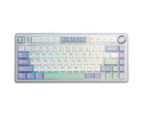 Клавіатура Aula F75 Gasket Greywood V3 switch Hot-Swap PBT Wireless/Bluetooth/USB White (6948391208640)