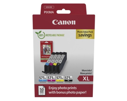 Картридж Canon CLI-571 MultipackXL BK,C,M,Y 11ml (0332C006)