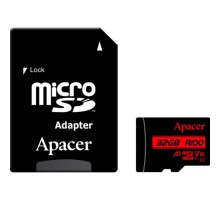 Карта пам'яті Apacer 32GB microSD class 10 UHS-I V10 A1 (AP32GMCSH10UB-R)