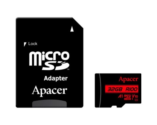Карта пам'яті Apacer 32GB microSD class 10 UHS-I V10 A1 (AP32GMCSH10UB-R)