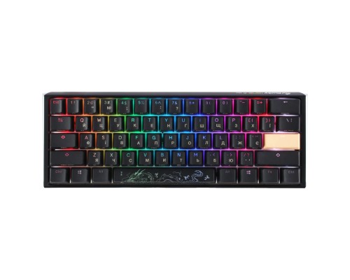 Клавіатура Ducky One 3 Mini Cherry MX Silent Red RGB UA USB Black (DKON2161ST-SUAPXCLAWSC1)