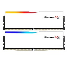 Модуль пам'яті для комп'ютера DDR5 64GB (2x32GB) 6400 MHz Ripjaws M5 RGB Matte White G.Skill (F5-6400J3239G32GX2-RM5RW)