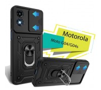 Чохол до мобільного телефона BeCover Military Motorola Moto G04/G04s Black (713062)
