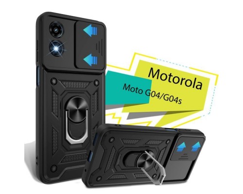 Чохол до мобільного телефона BeCover Military Motorola Moto G04/G04s Black (713062)