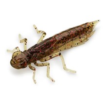 Силікон рибальський FishUP Dragonfly 0.75" 045 - Green Pumpkin/Red&Black (12шт/уп) (1864.04.72)