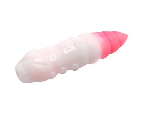 Силікон рибальський FishUP Pupa 1.2" 132 - White/Bubble Gum, cheese taste (10шт/уп) (1864.07.66)