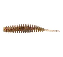 Силікон рибальський FishUP Tanta 3.5" 045 - Green Pumpkin/Red&Black (5шт/уп) (1864.04.51)