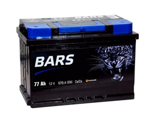 Акумулятор автомобільний Bars 77Ah Ев (-/+) (670EN)