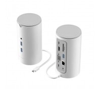 Концентратор Vention USB3.1 Type-C to HDMI/VGA/USB3.0x3/RJ45/SD/TF/TRRS 3.5m/PD/DC100W12-in-1 (TPHWC-EU)