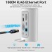 Концентратор Vention USB3.1 Type-C to HDMI/VGA/USB3.0x3/RJ45/SD/TF/TRRS 3.5m/PD/DC100W12-in-1 (TPHWC-EU)