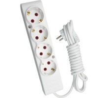 Мережевий подовжувач TECCO 3м 4 поста white (8681277842108)
