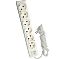 Мережевий подовжувач TECCO 3м 6 постів white (8681277842948)