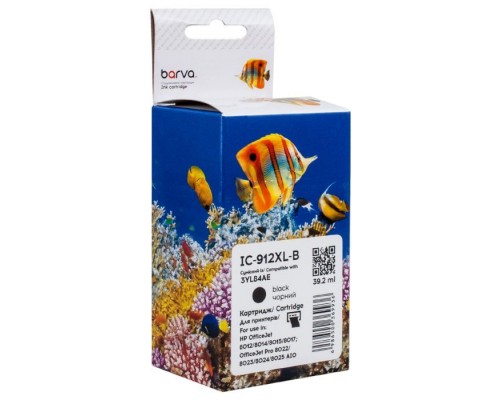 Картридж Barva HP 912XL (3YL80AE/3YL84AE) 1100 c, Black (IC-912XL-B)