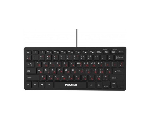 Клавіатура Maxxter KBM-C01B-UA USB UA Black (KBM-C01B-UA)