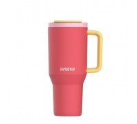 Термокружка Kambukka Rio Pink Papaya 950 мл Коралова з жовтим (11-08002)