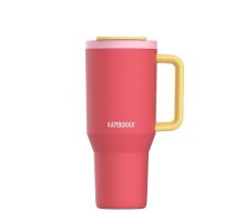 Термокружка Kambukka Rio Pink Papaya 950 мл Коралова з жовтим (11-08002)