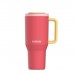 Термокружка Kambukka Rio Pink Papaya 950 мл Коралова з жовтим (11-08002)