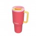 Термокружка Kambukka Rio Pink Papaya 950 мл Коралова з жовтим (11-08002)
