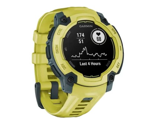 Смарт-годинник Garmin Instinct E, 45 mm, ElectricLimeBezel w/ ElectricLimeBand, GPS смарт-годинник (010-02933-01)