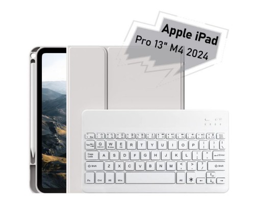 Чохол до планшета BeCover with keyboard Apple iPad Pro 13" M4 2024 Gray (713004)