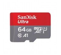 Карта пам'яті SanDisk 64GB microSDXC class 10 UHS-I A1 (SDSQUAB-064G-GN6MN)