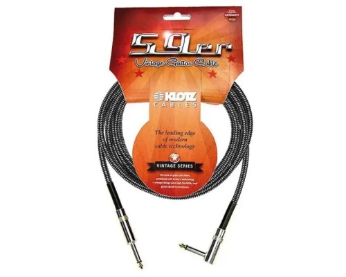 Інструментальний кабель Klotz 59 Vintage Pro Guitar Cable Angled 3 m (228233)