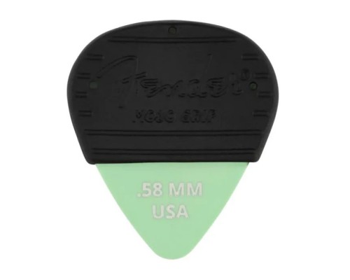 Медіатор Fender Mojo Grip Dura-Tone 0.58 Delrin Picks 3 Pack Surf Green (236997)